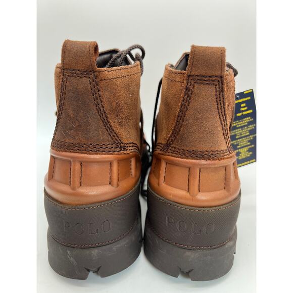 Polo Ralph Lauren Oslo Brown Low Boots HydroGuard Men's 11 NEW. - Picture 7 of 12
